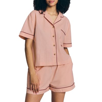 Piglet In Bed Piglet in Bed Plain Linen Blend Shorts Set