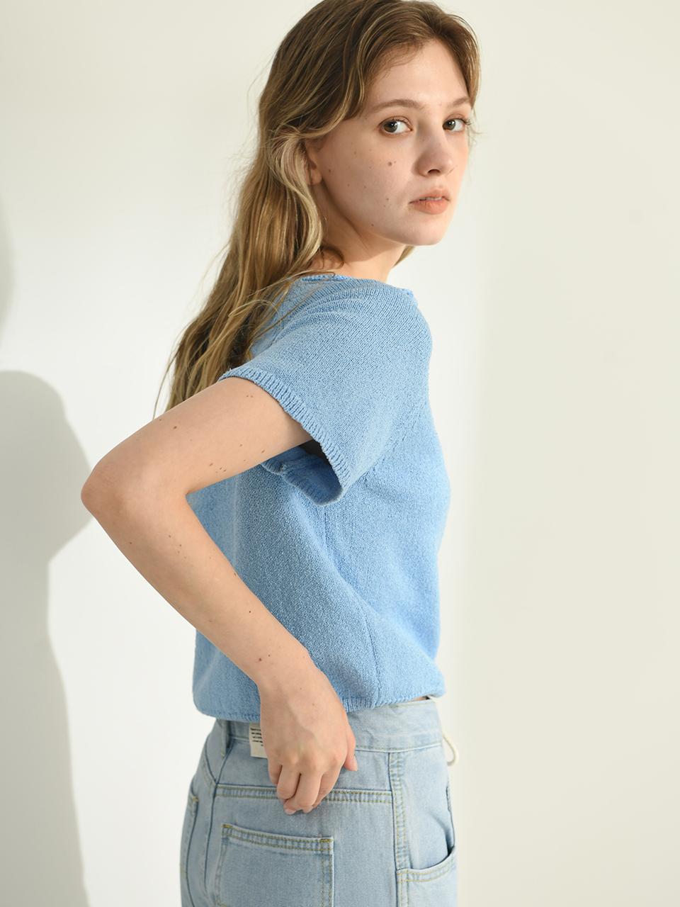 Pigment Boucle Raglan Rolled Round Neck Knit Sweater (PBE04M-NSWW007)