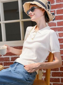 Pigment Collar Plain Label Knit Sweater (PBE04S-NSWW001)