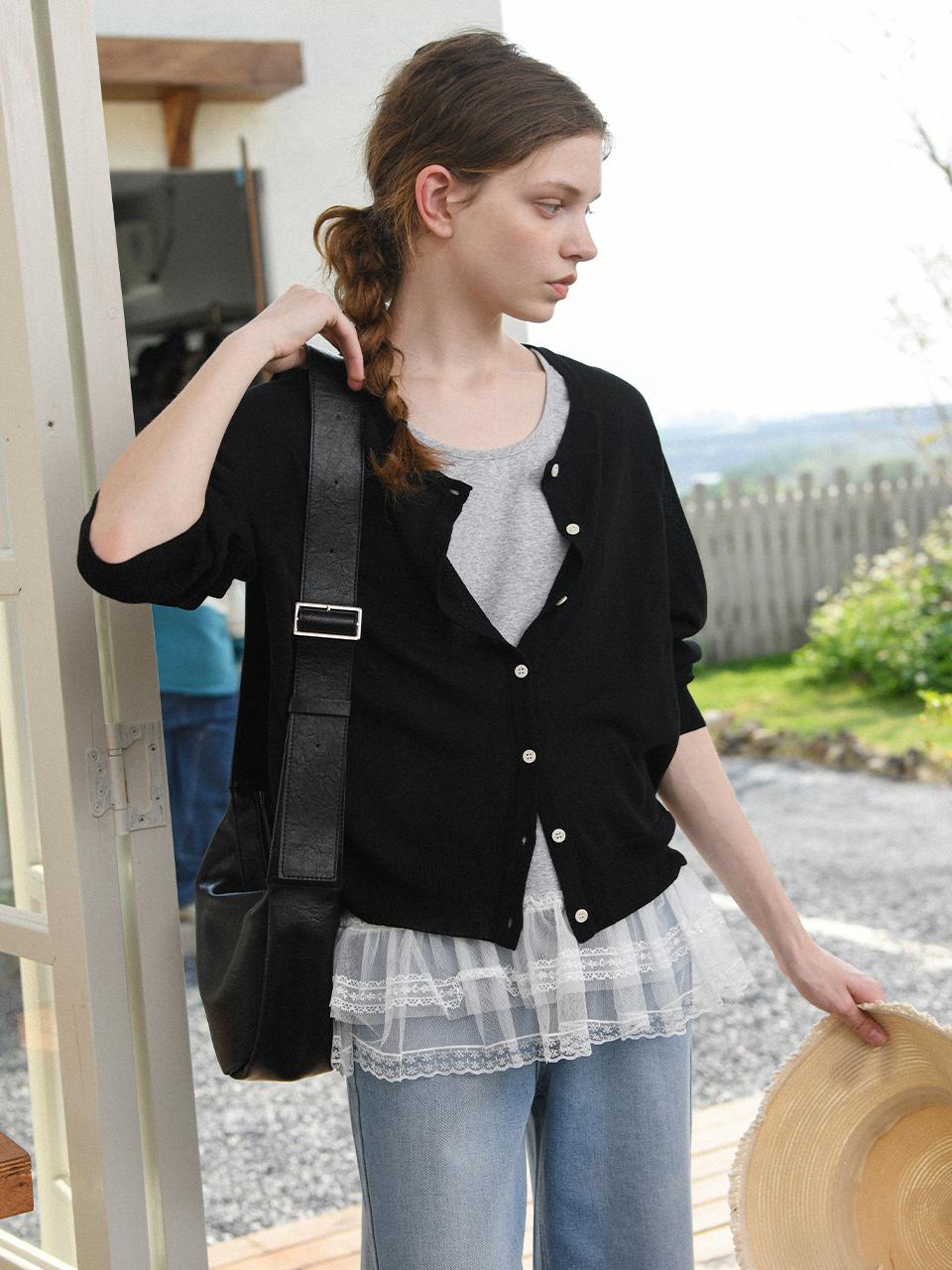 Pigment Cool Short Sleeve Daily Cardigan (PBE03S-NCDW009)