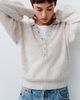 Pilcro 100% Cashmere Henley Sweater - 1