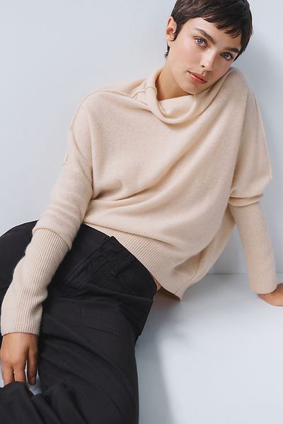 Pilcro 100% Cashmere Turtleneck Sweater