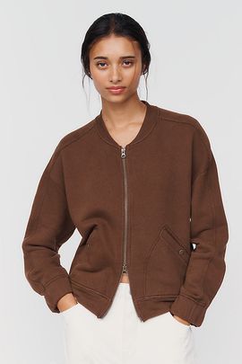 Pilcro 100% Cotton Bomber Sweatshirt