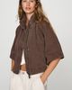 Pilcro 100% Cotton Cropped Utility Cape Jacket - 1