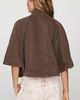 Pilcro 100% Cotton Cropped Utility Cape Jacket - 2