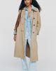 Pilcro 100% Cotton Double-Breasted Trench Coat Jacket - 1