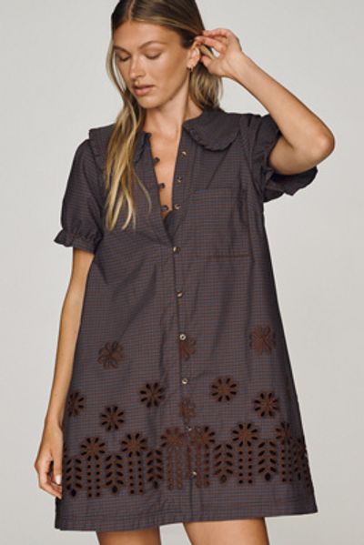 Pilcro 100% Cotton Keira Deco Mini Dress