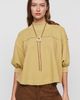 Pilcro 100% Cotton Mock Neck Swing Top - 1