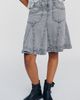 Pilcro 100% Cotton Modern Fluted Midi Skirt - 3