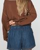 Pilcro 100% Cotton Ruched Flight Shorts - 4