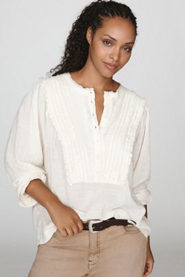 Pilcro 100% Cotton Ruffle Blouse