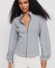 Pilcro 100% Cotton Seamed Zip-Up Jacket Top - 1
