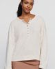 Pilcro 100% Cotton Slub Henley Top - 7