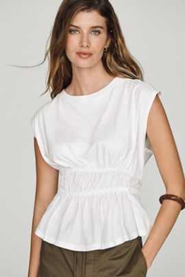 Pilcro 100% Cotton Waisted Muscle Tee
