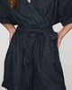 Pilcro 100% Cotton Wrap-Tie Denim Romper - 3
