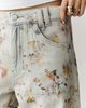 Pilcro Adi Floral Mid-Rise Wide-Leg Jeans - 2