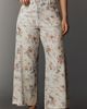 Pilcro Adi Floral Mid-Rise Wide-Leg Jeans - 6