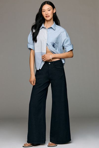 Pilcro Adi Mid-Rise Clean-Hem Flare Pants