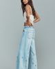 Pilcro Adi Mid-Rise Flare Ditsy Jeans by Pilcro - 3