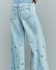 Pilcro Adi Mid-Rise Flare Ditsy Jeans by Pilcro - 4