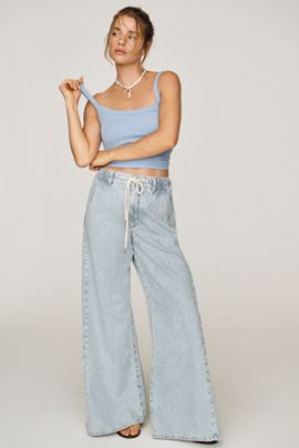 Pilcro Adi Mid-Rise Relaxed Wide-Leg Jeans by Pilcro