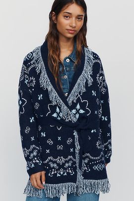 Pilcro Bandana Wrap Cardigan
