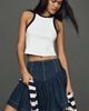 Pilcro Basque-Waist Denim Mini Skirt - 1
