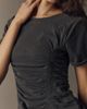 Pilcro Bennie Cotton Ruched Crew Neck Tee - 4