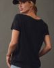 Pilcro Bennie Cotton Slim V-Neck Tee - 2