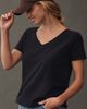 Pilcro Bennie Cotton Slim V-Neck Tee - 4