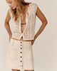 Pilcro Button-Front Mini Skirt - 3
