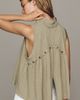 Pilcro Button Back Shell Tank Top - 2