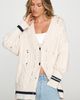 Pilcro Cable-Knit Cardigan Sweater - 1