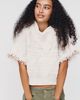 Pilcro Cable-Knit Fringed Sweater - 1