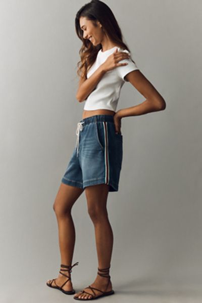 Pilcro Cotton Blend Drawstring Shorts