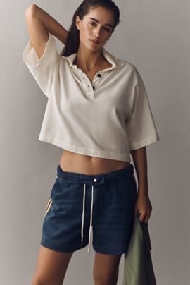 Pilcro Cotton Blend Pull-On Shorts