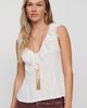 Pilcro Cotton Blend V-Neck Ruffle Tank Top - 1