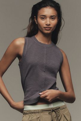 Pilcro Cotton Center Seam Tank Top