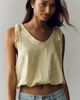 Pilcro Cotton Tie Shoulder Bubble Tee - 1