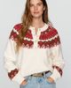 Pilcro Cotton Wool Blend Henley Sweater - 1