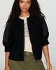 Pilcro Cotton Wool Blend Zip Up Cardigan - 6