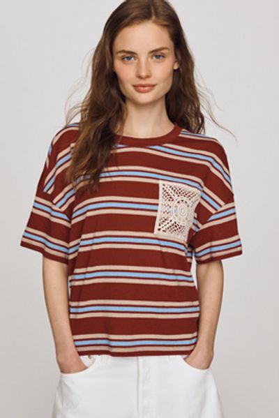 Pilcro Crochet Pocket Tee