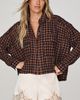 Pilcro Cropped Plaid Shirt Top - 1