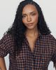 Pilcro Cropped Plaid Shirt Top - 6