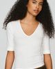 Pilcro Cuffed V-Neck Tee - 1