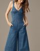 Pilcro Culotte Denim Jumpsuit - 1