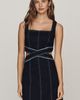 Pilcro Cutout Denim Mini Dress - 1