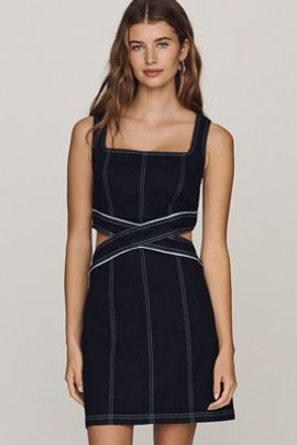 short sleeve open back mini dress Short Sleeve Open Back Bow Mini Dress — Gaudie and Company