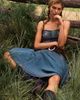 Pilcro Denim Drop-Waist Midi Dress - 1