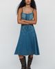 Pilcro Denim Drop-Waist Midi Dress - 2